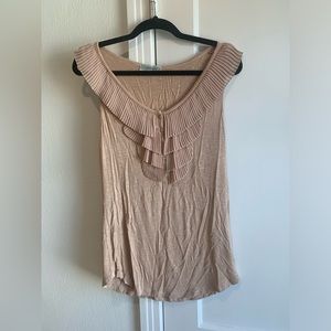 Pleione Ruffle Blouse with Buttons